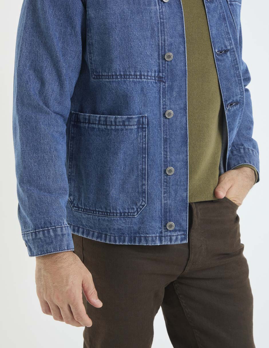 Camisa casual de algodón manga larga para hombre 2