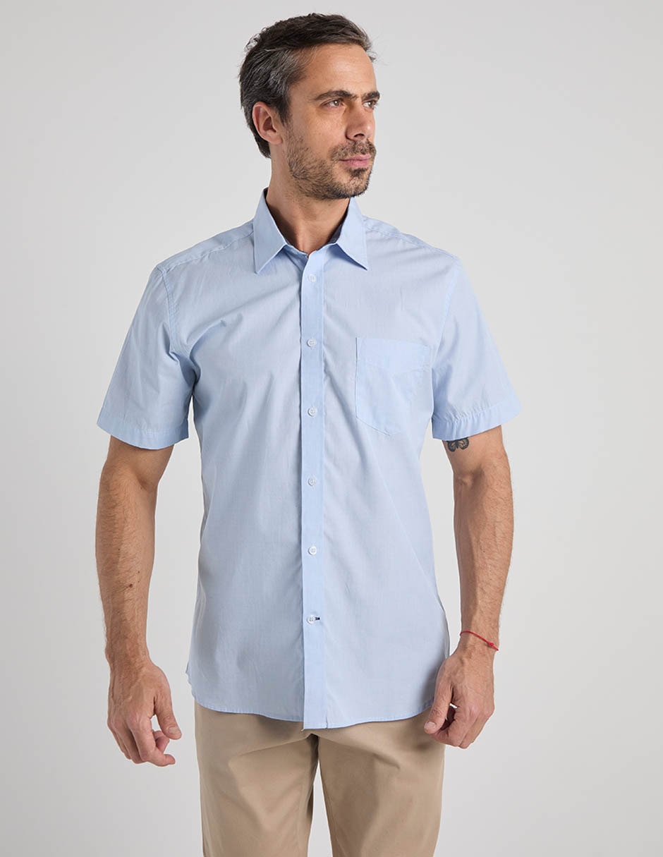 Camisa casual manga corta para hombre