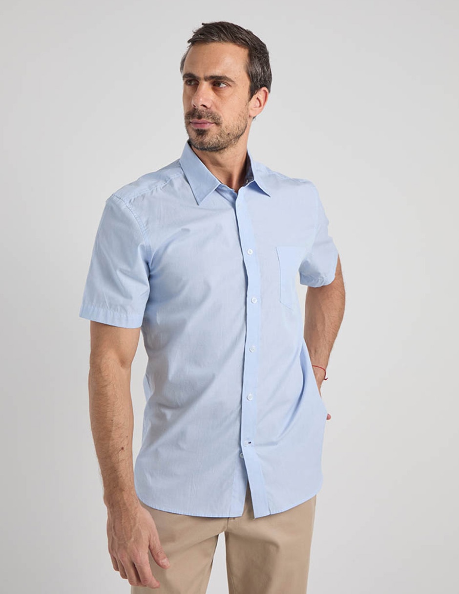 Camisa casual manga corta para hombre 5