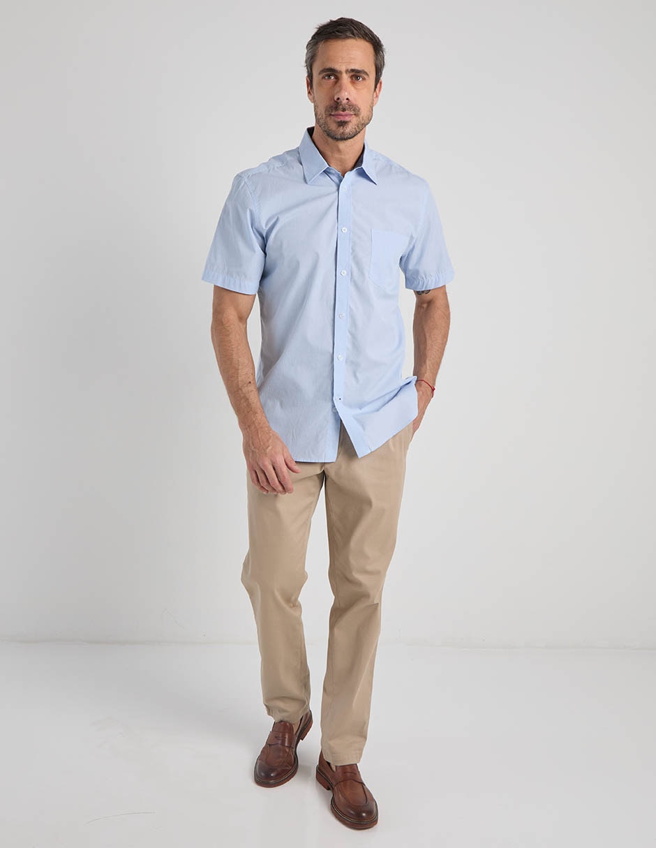 Camisa casual manga corta para hombre