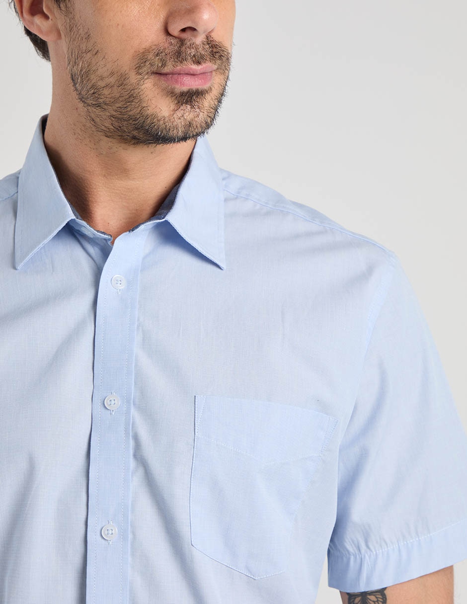 Camisa casual manga corta para hombre
