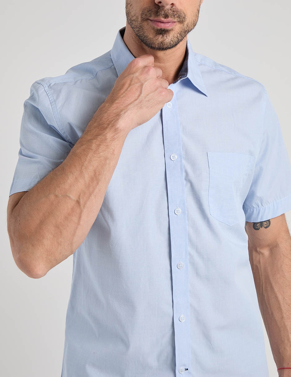 Camisa casual manga corta para hombre