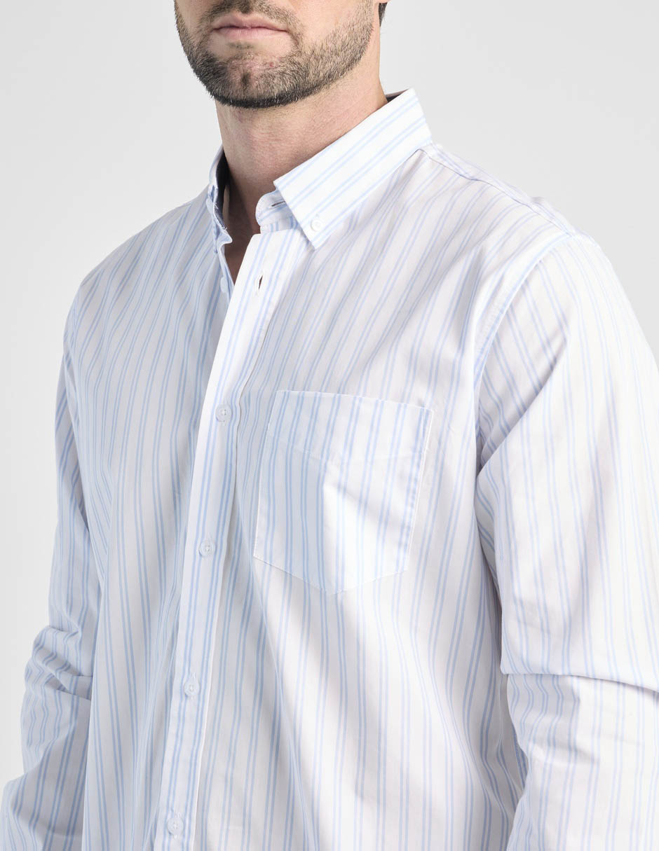 Camisa casual de algodón manga larga para hombre 2
