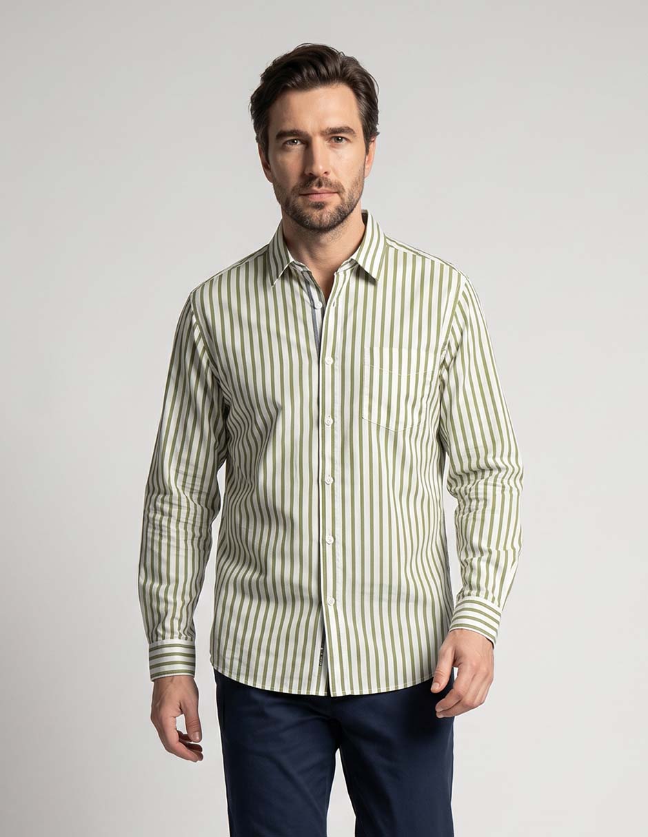 Camisa casual manga larga para hombre Camisa casual manga larga para hombre