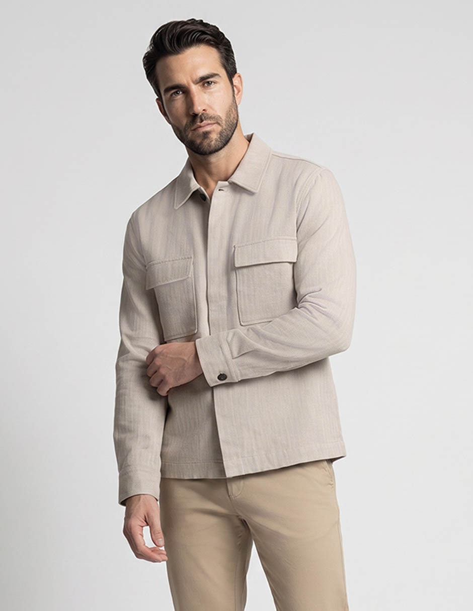Camisa casual Weekend manga larga para hombre