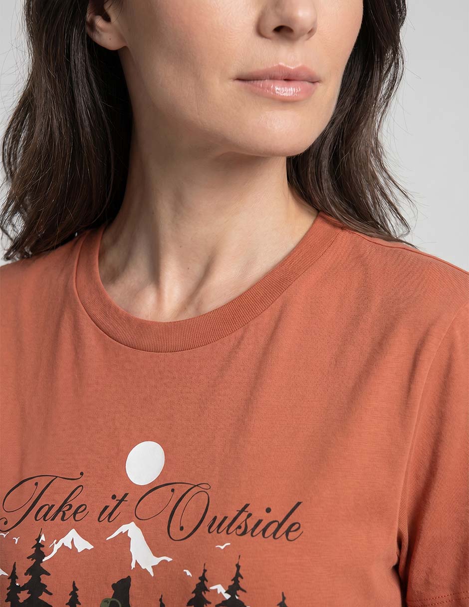 Playera cuello redondo para mujer 2