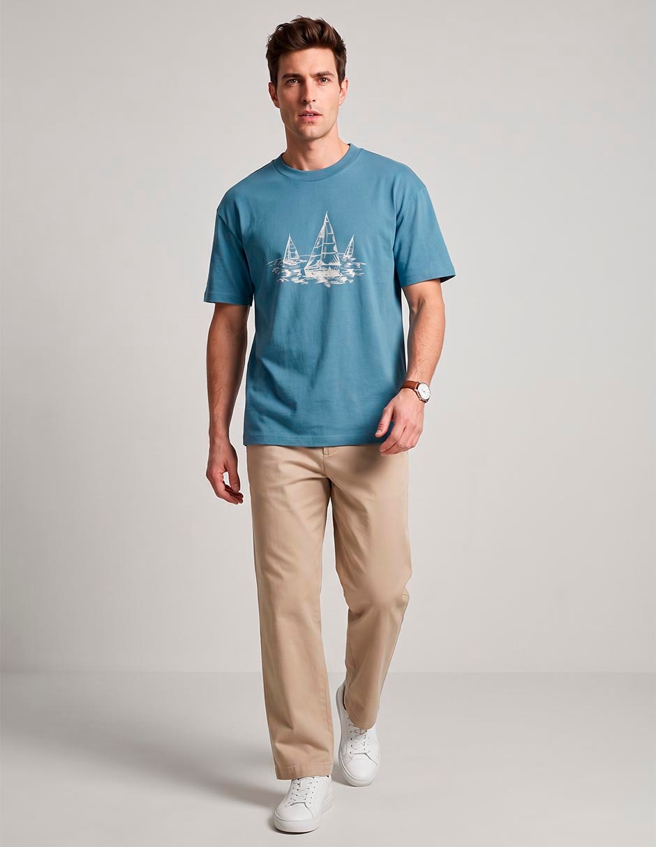 Playera cuello redondo para hombre 3