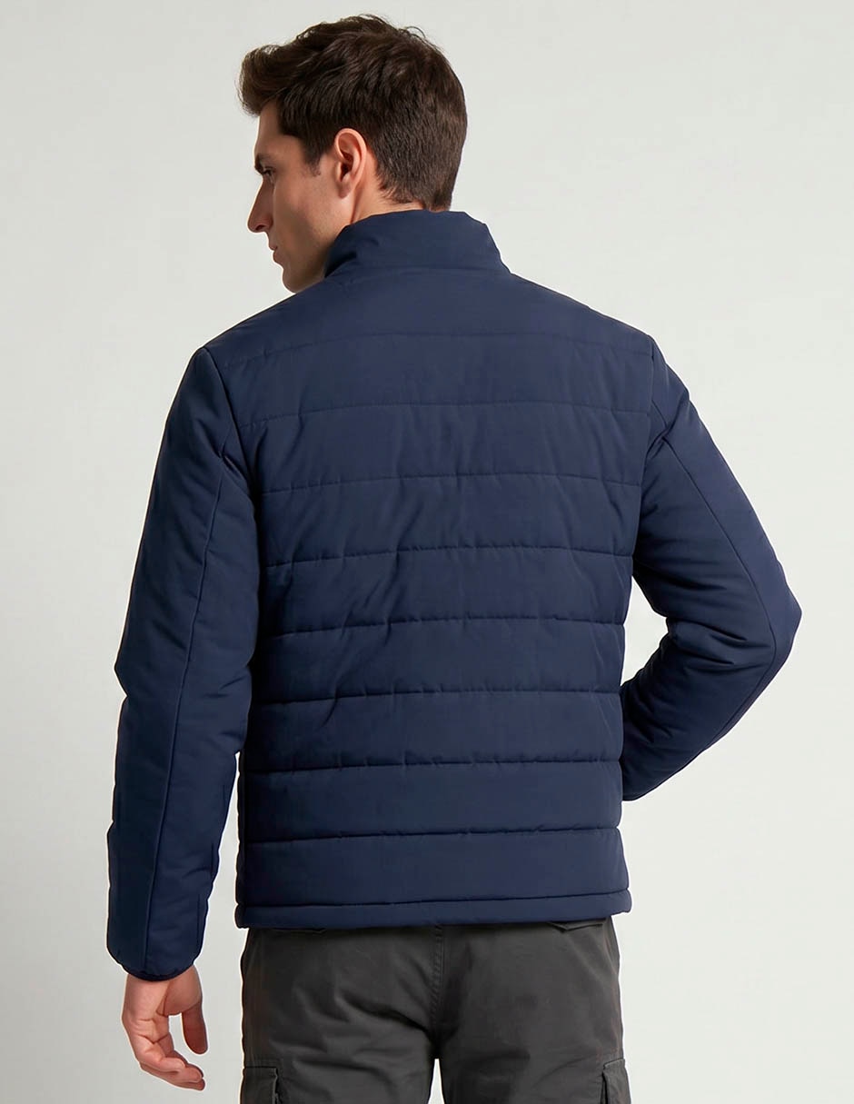 Chamarra capitonada bolsillos para hombre 3