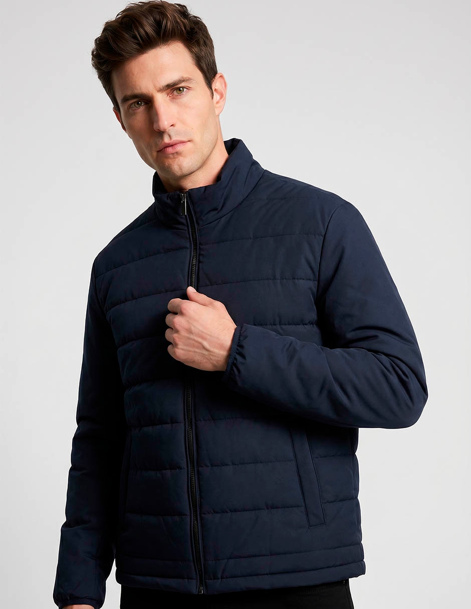 Chamarra capitonada bolsillos para hombre Chamarra capitonada bolsillos para hombre