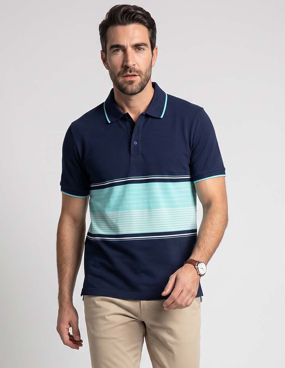 Playera cuello polo para hombre