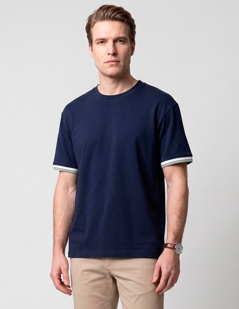 Playera cuello redondo para hombre