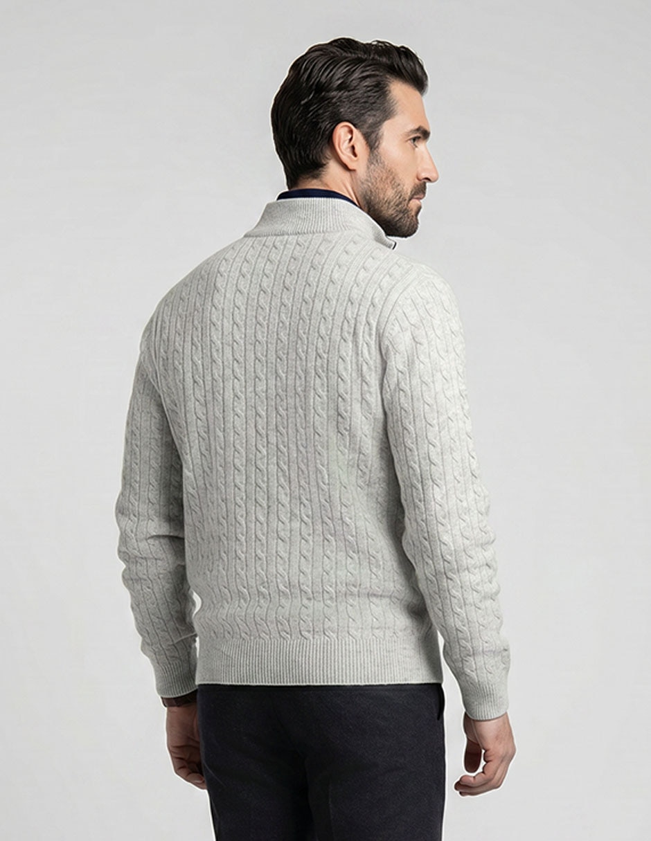Suéter Cuello Con Cierre Para Hombre 3