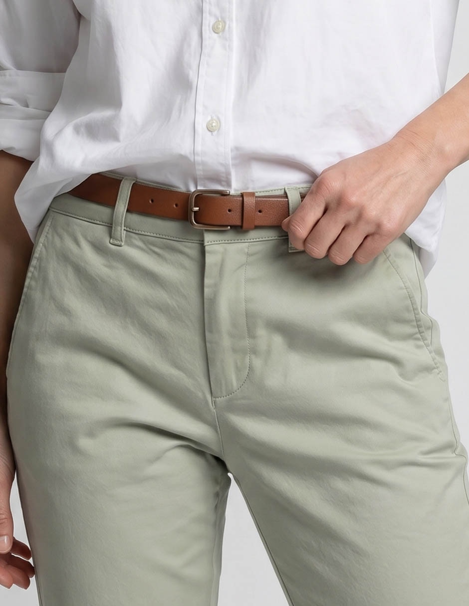 Pantalón casual de vestir recto para hombre 3