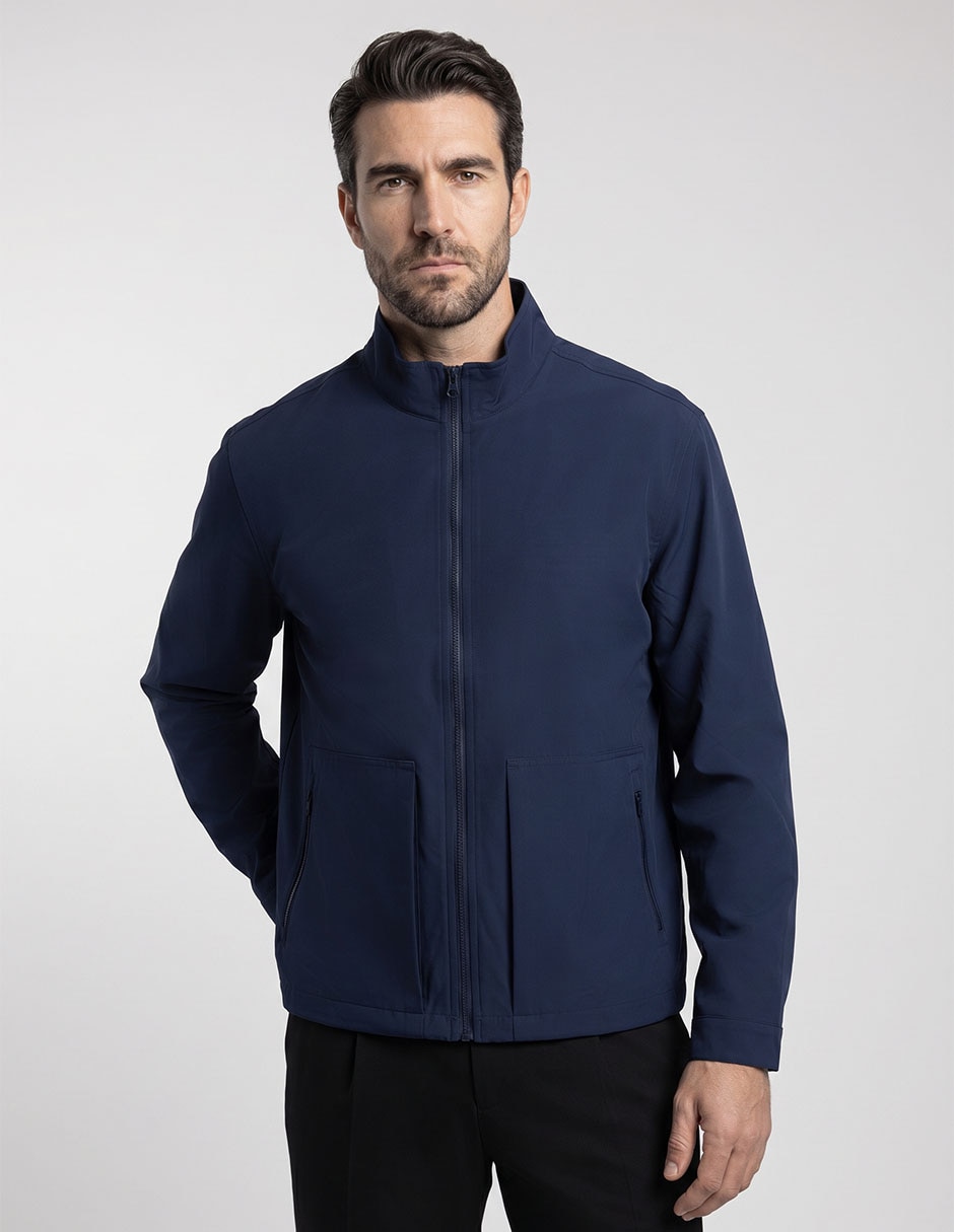 Chamarra casual con bolsillos para hombre Chamarra casual con bolsillos para hombre