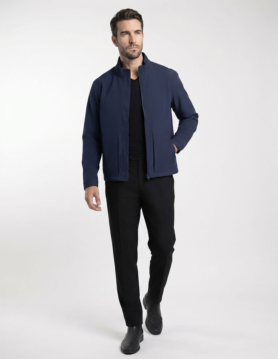 Chamarra casual con bolsillos para hombre 2