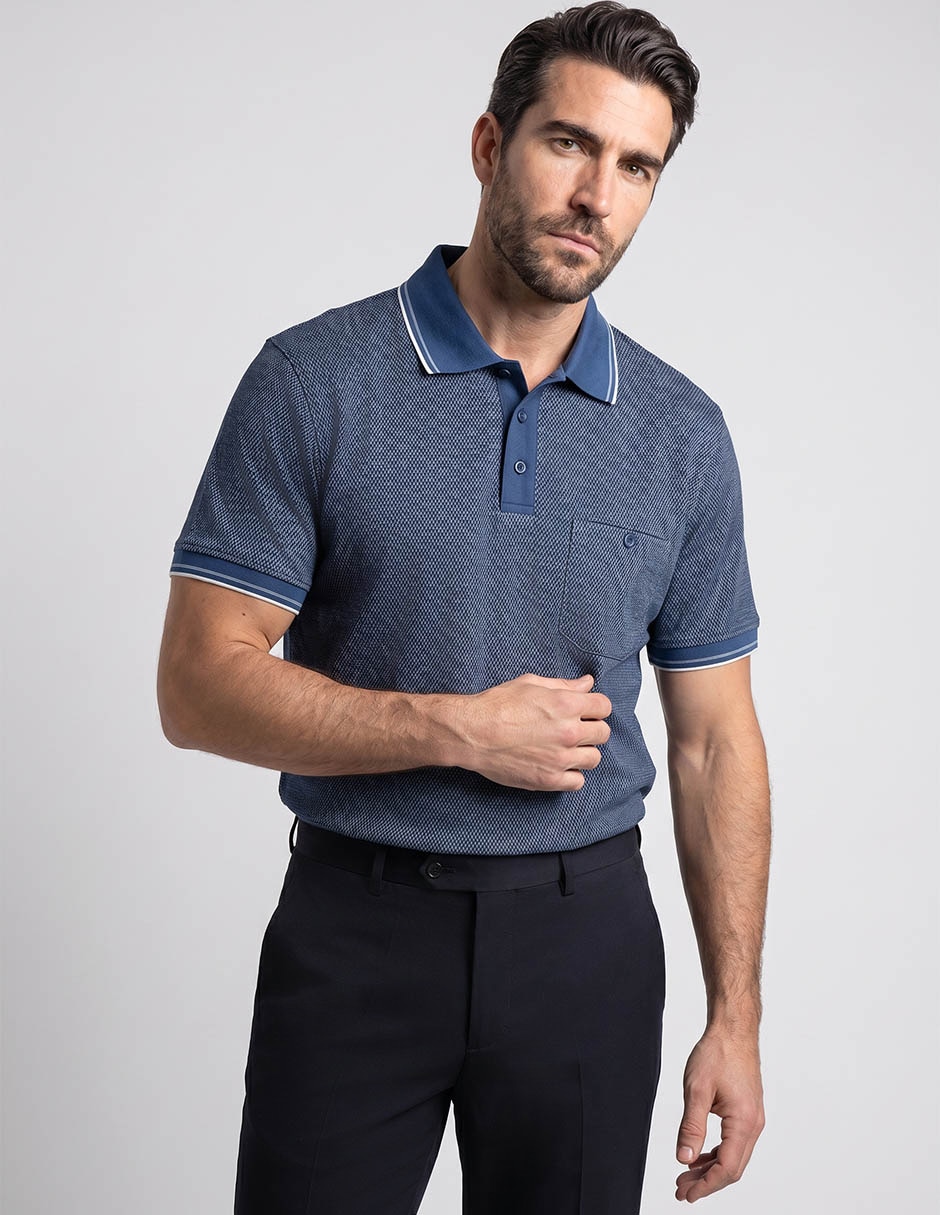 Playera cuello polo para hombre