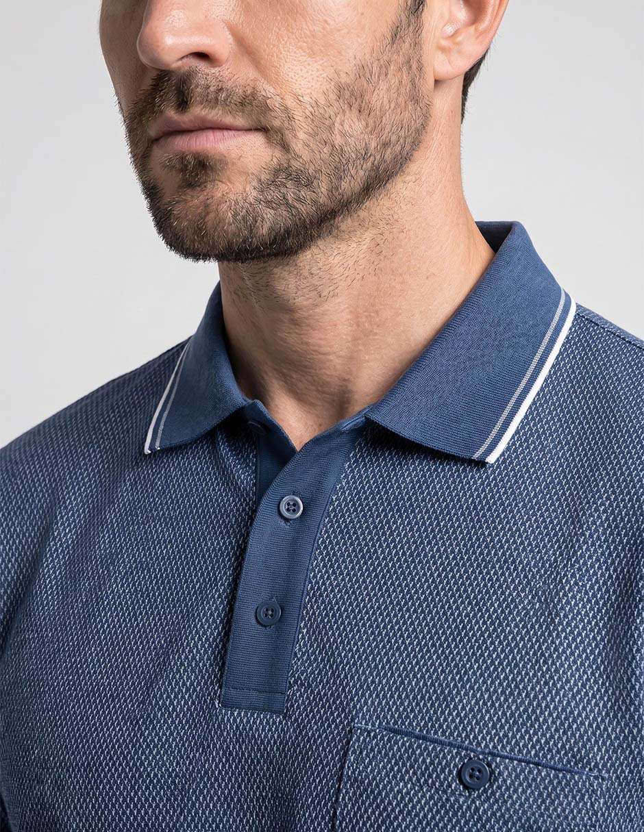 Playera cuello polo para hombre