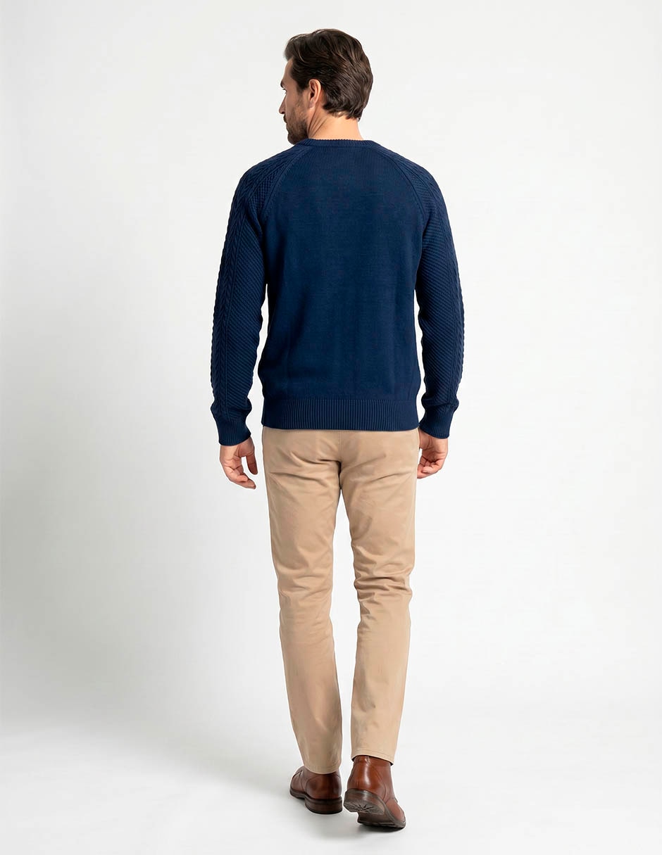 Suéter cuello redondo para hombre 2