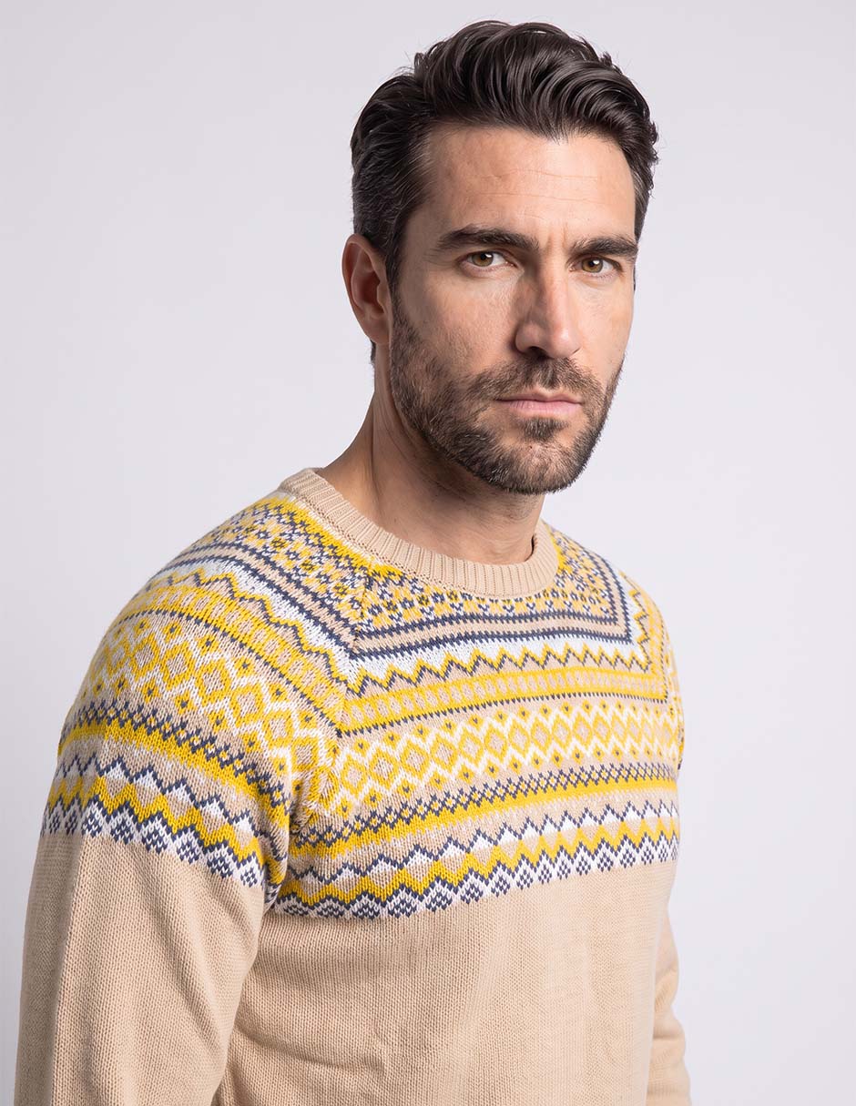 Suéter cuello redondo para hombre 2