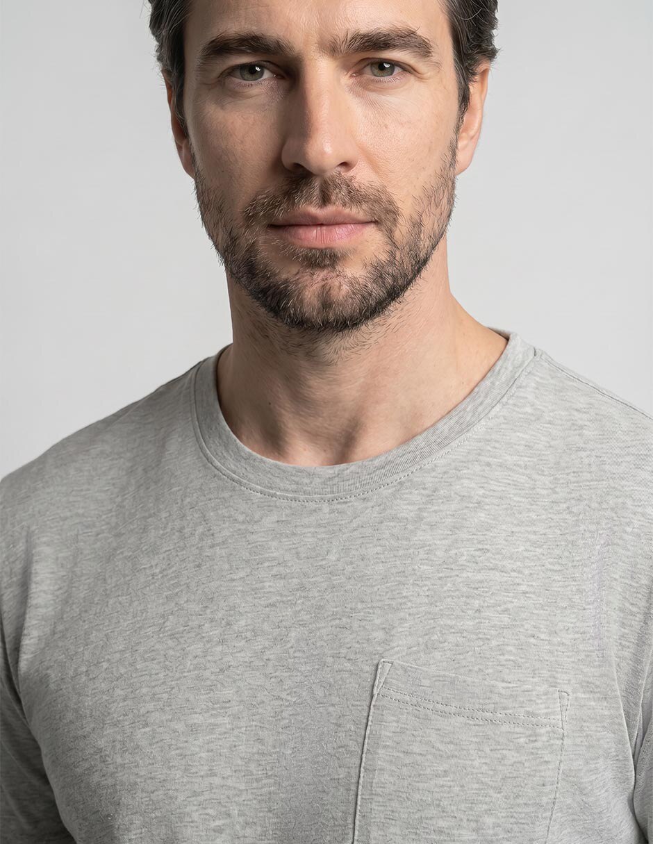 Playera cuello regular para hombre 3