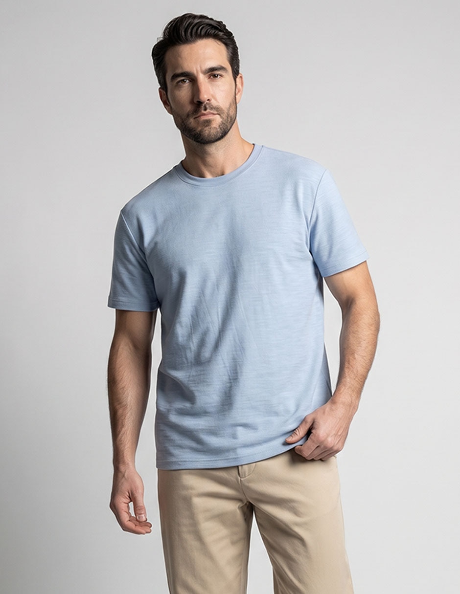 Playera cuello redondo para hombre