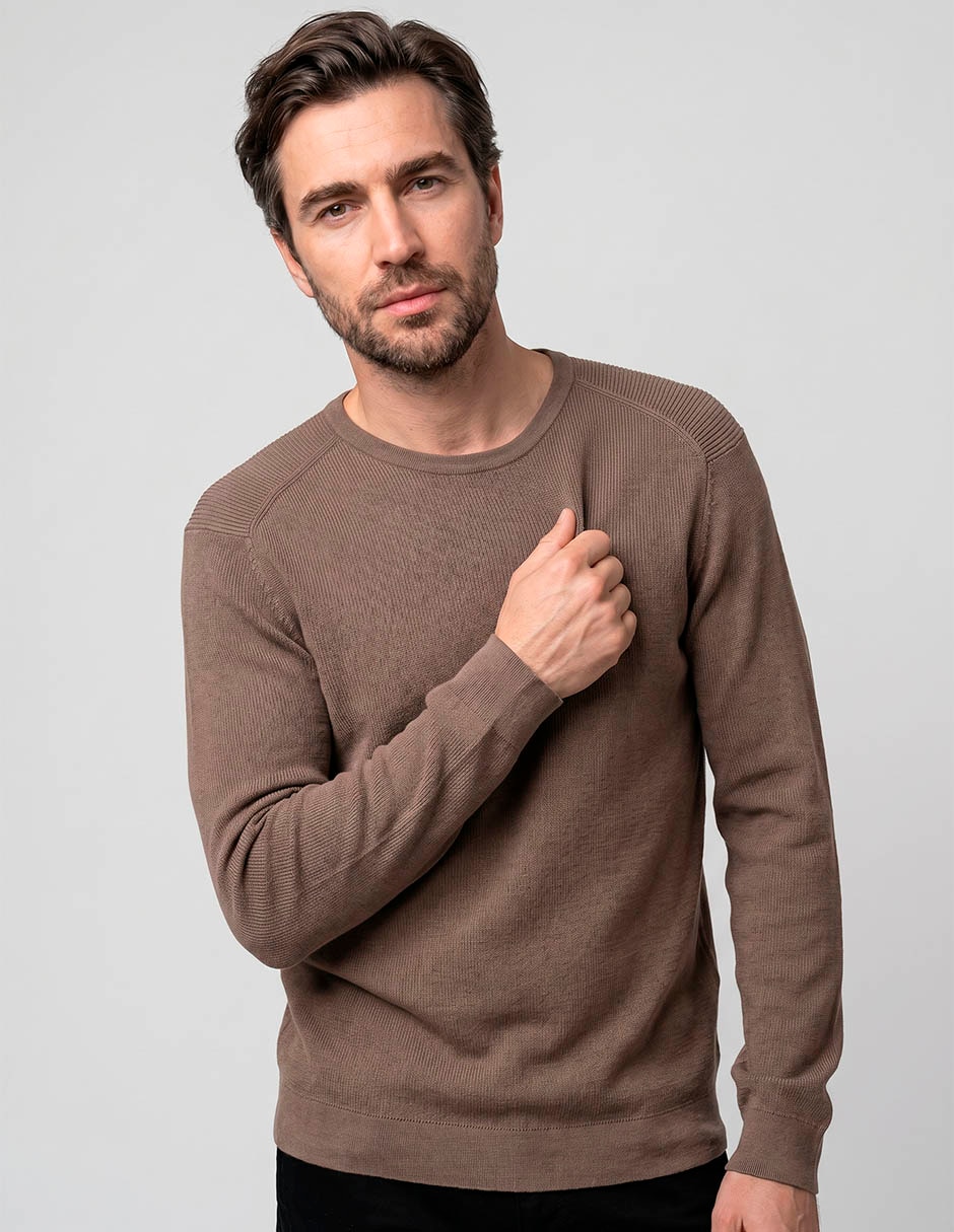 Suéter cuello redondo para hombre