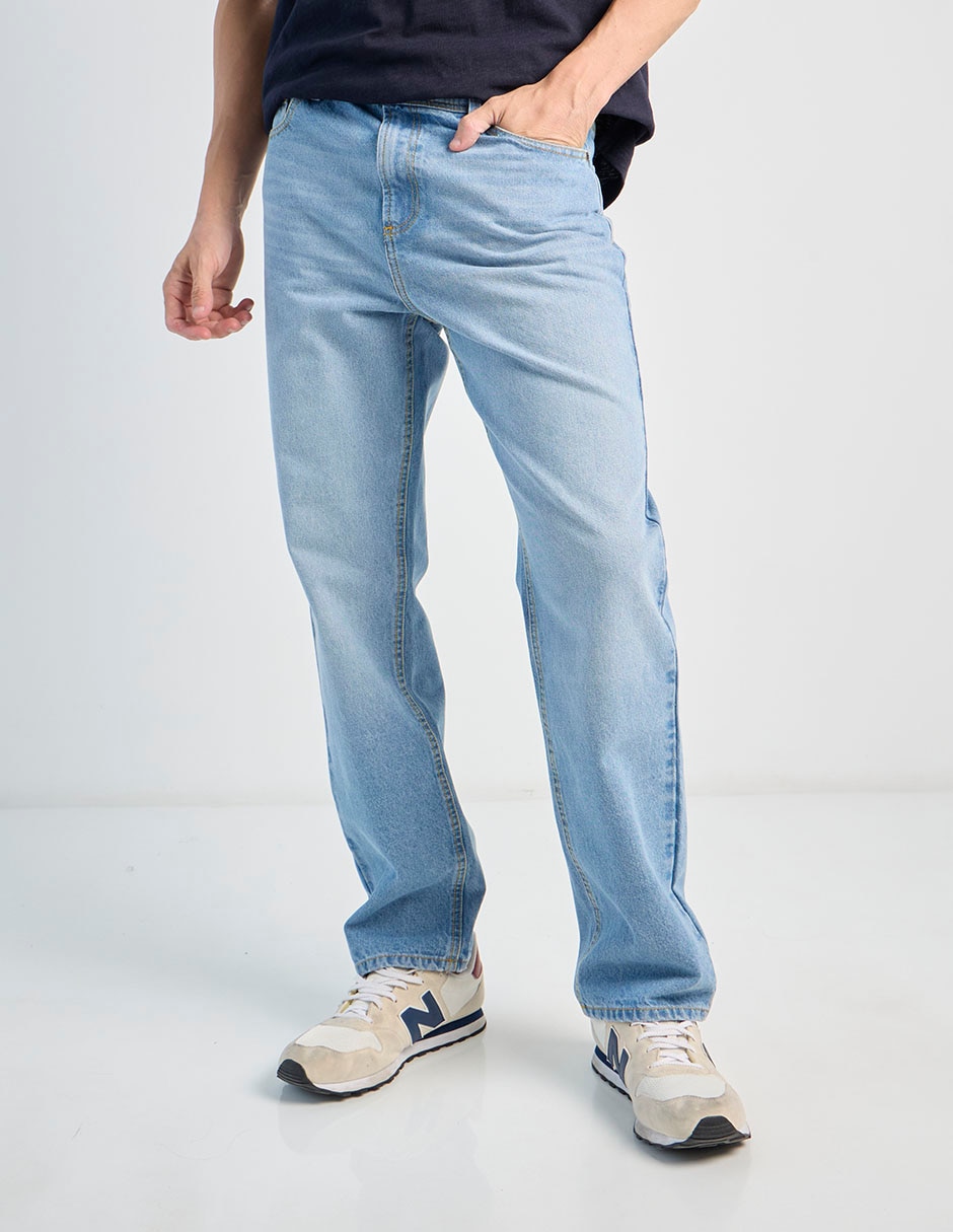 Jeans regular lavado claro para hombre Jeans regular lavado claro para hombre