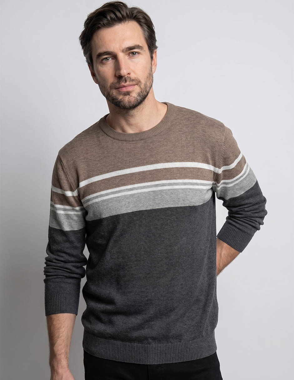 Suéter cuello redondo para hombre
