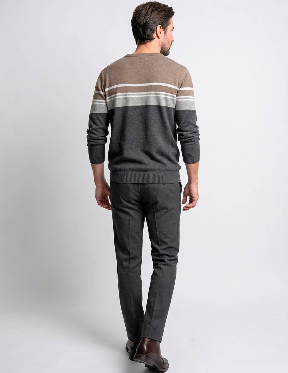 Suéter cuello redondo para hombre 2