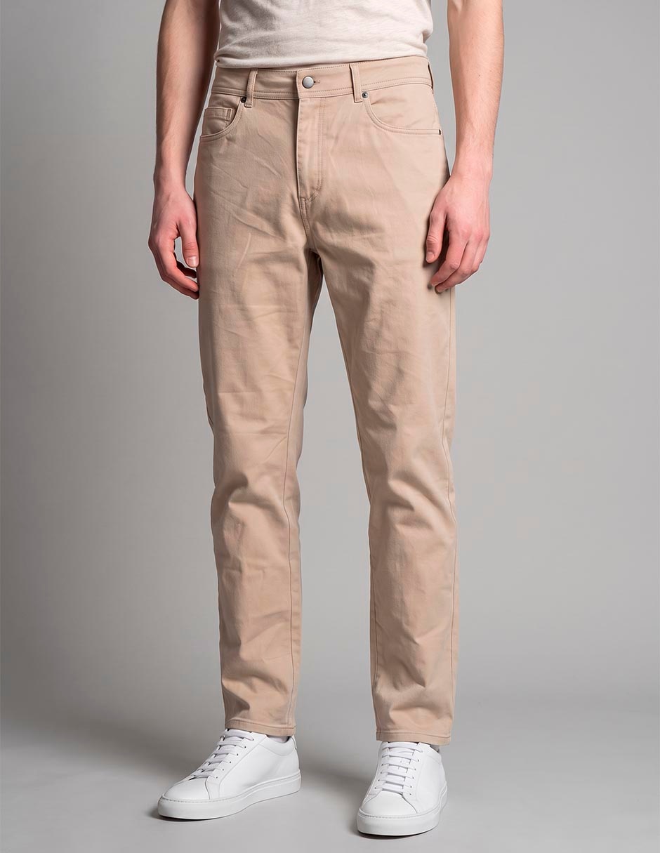 Pantalón slim de algodón para hombre 1