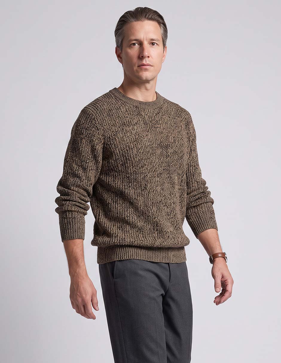 Suéter cuello redondo para hombre