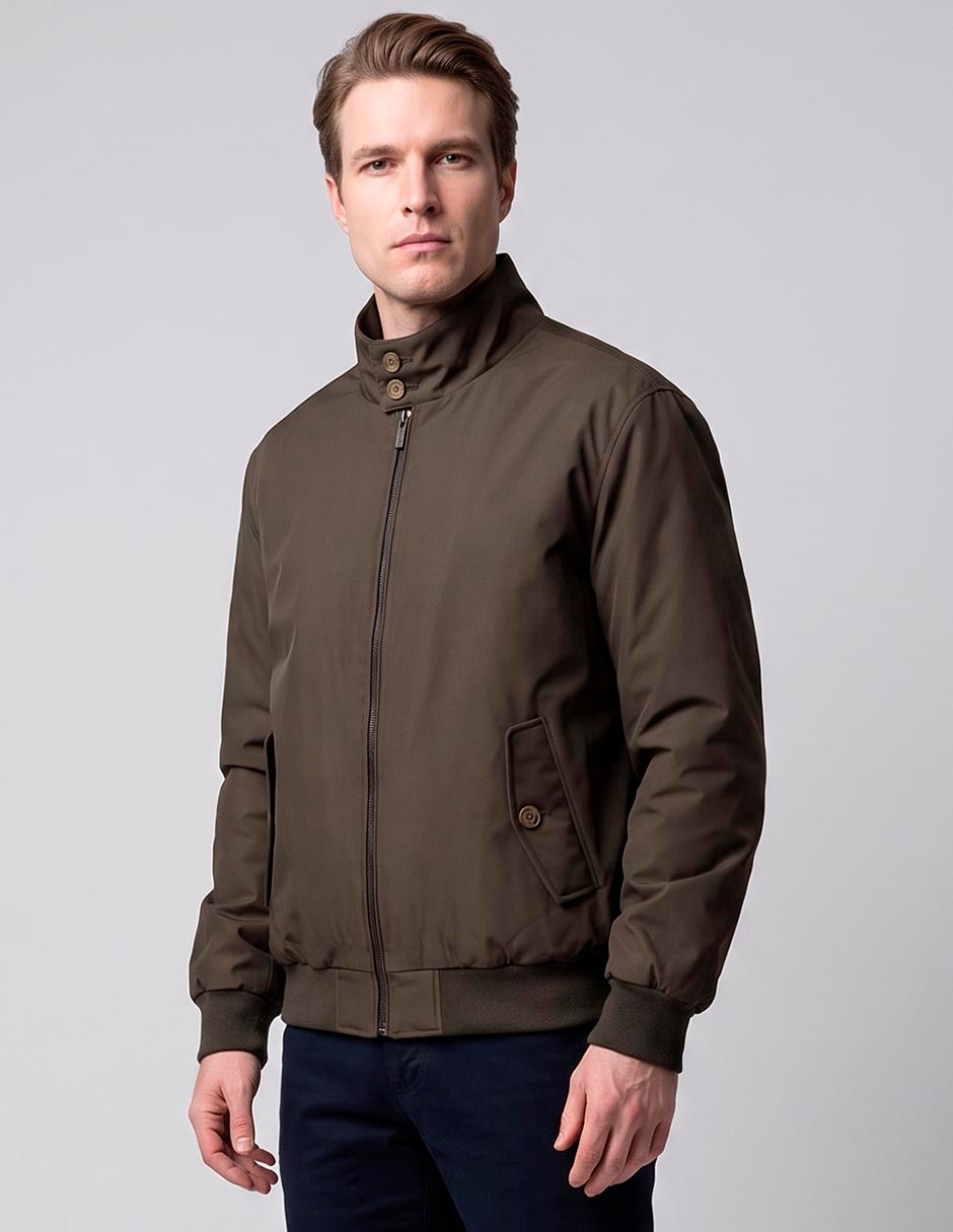 Chamarra harrington con bolsillos para hombre Chamarra harrington con bolsillos para hombre