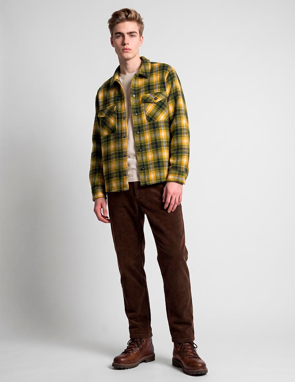 Camisa casual de algodón manga larga para hombre 3