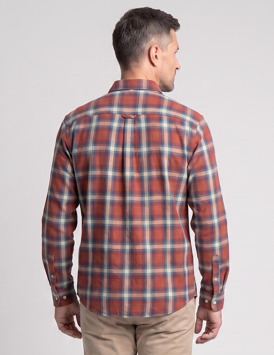 Camisa casual manga larga para hombre 2