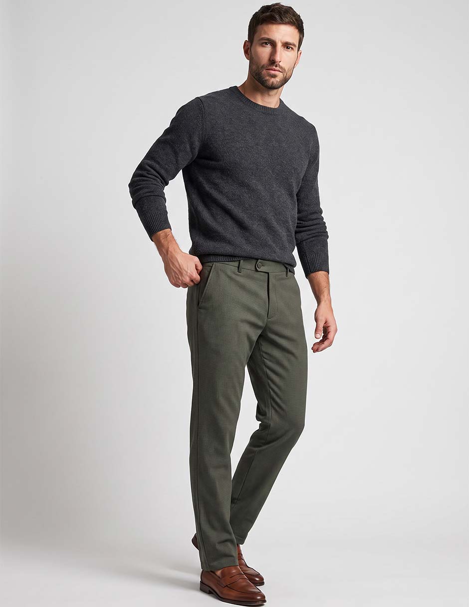 Pantalón de vestir regular para hombre 3