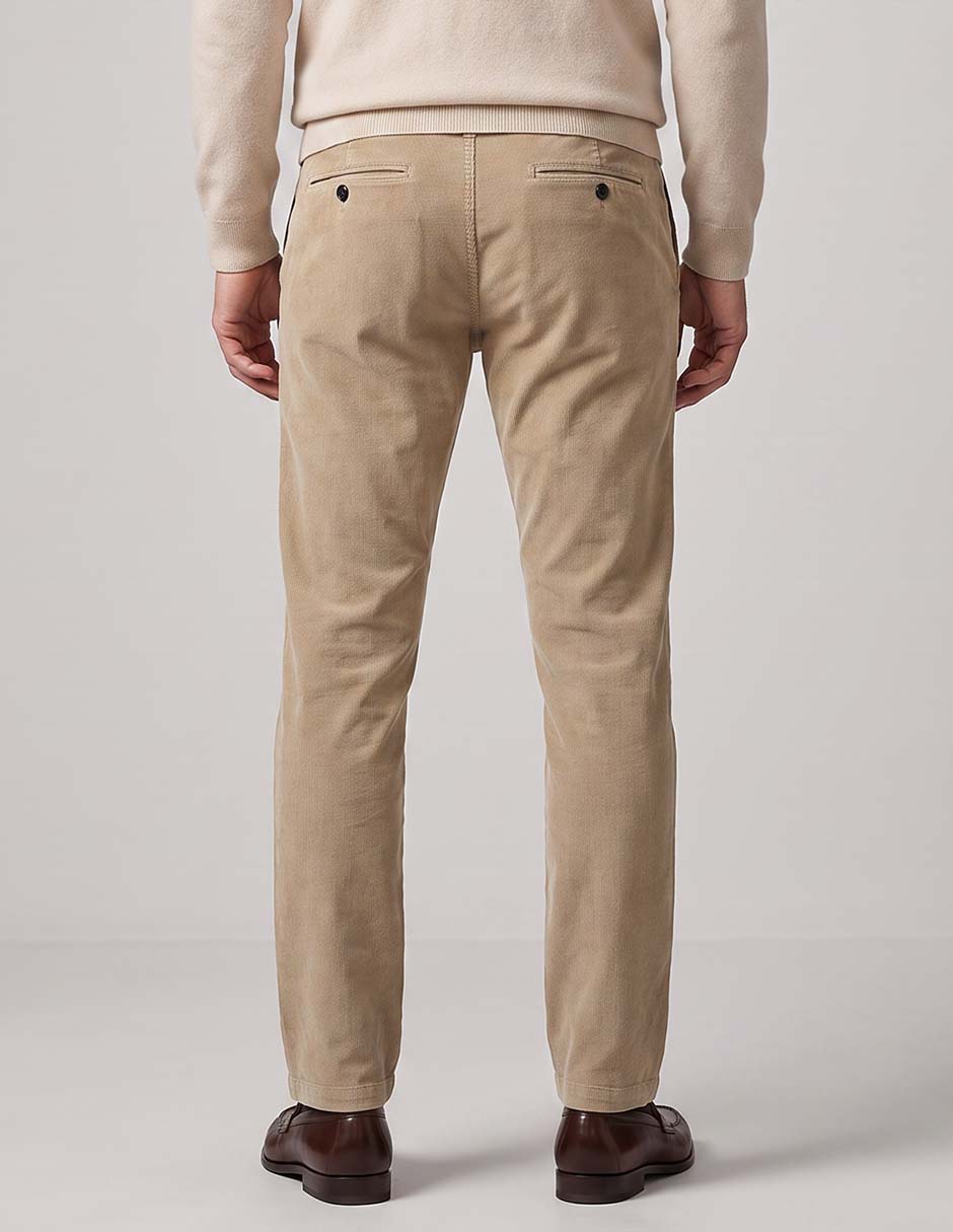 Pantalón chino slim de algodón para hombre 2