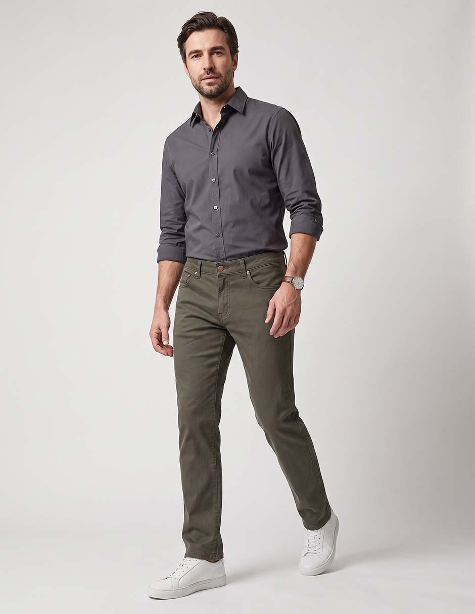 Pantalón chino regular para hombre 3