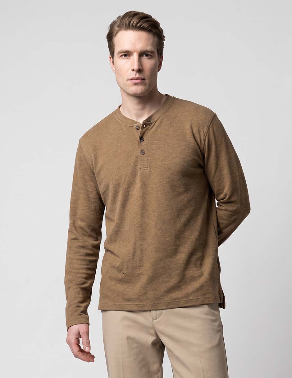 Playera cuello mao para hombre Playera cuello mao para hombre