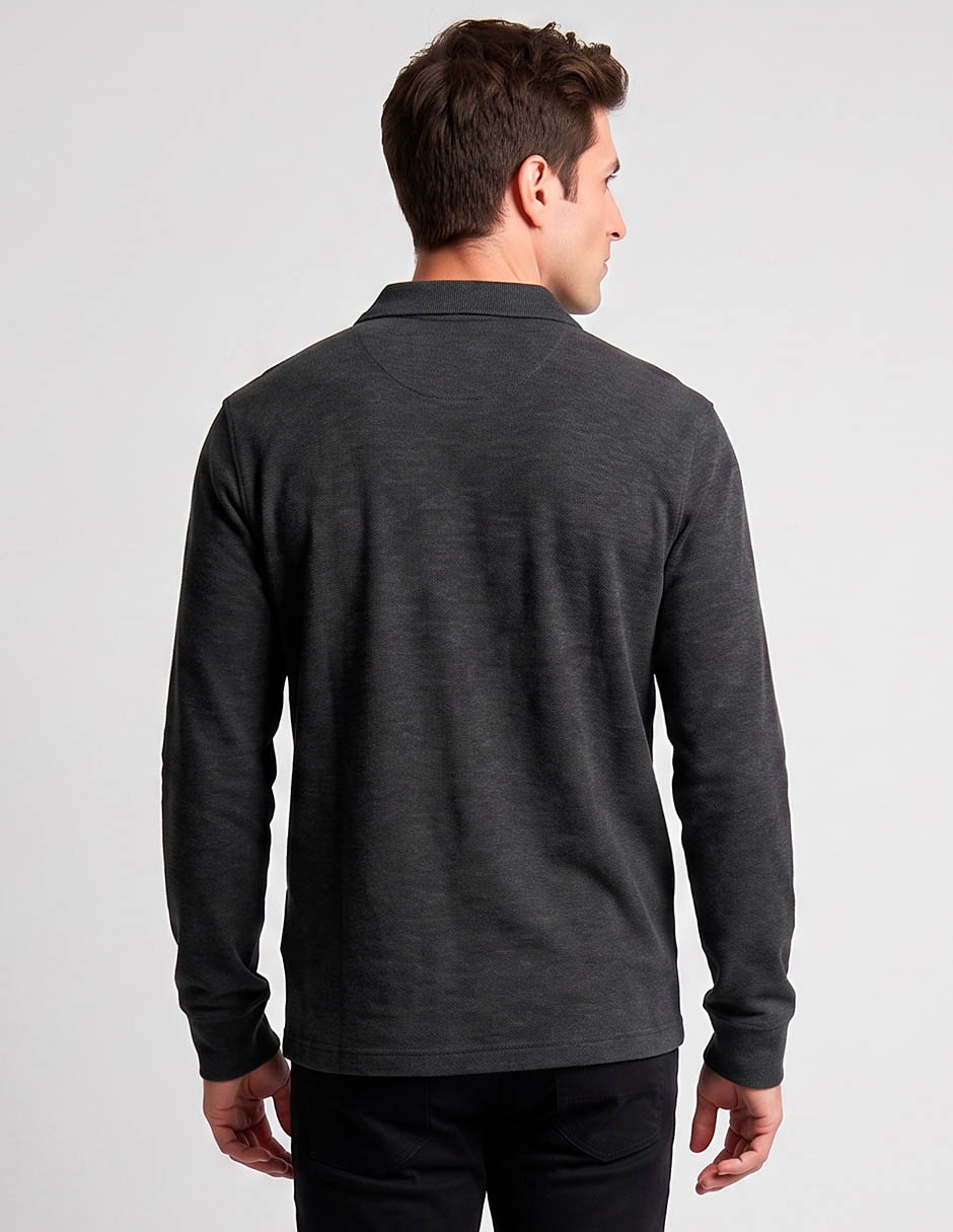 Suéter cuello camisero para hombre 2