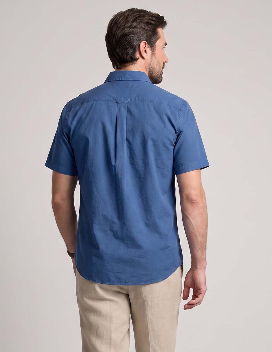 Camisa casual de algodón manga corta para hombre 2