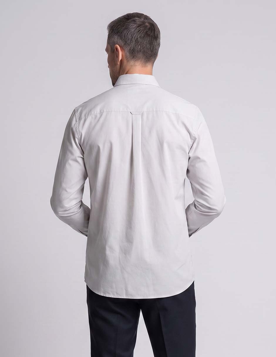 Camisa casual de algodón manga larga para hombre 2