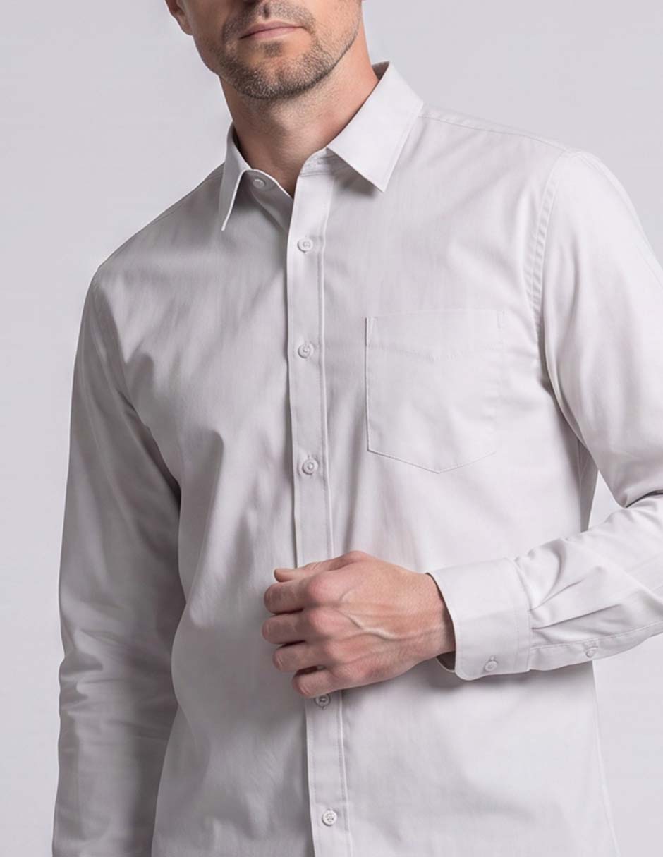 Camisa casual de algodón manga larga para hombre 3