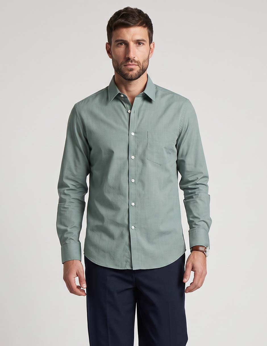 Camisa casual manga corta para hombre