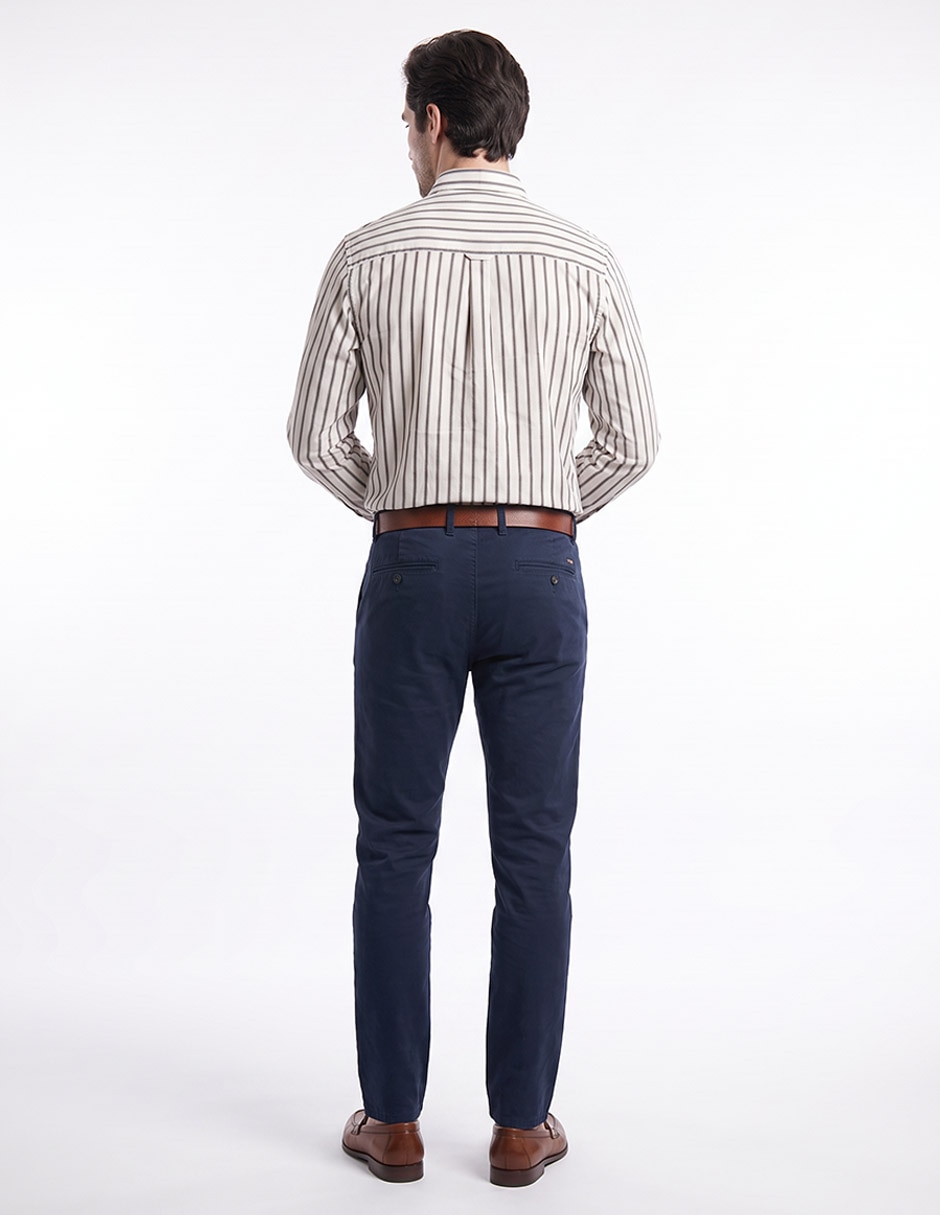 Camisa casual manga larga para hombre 4