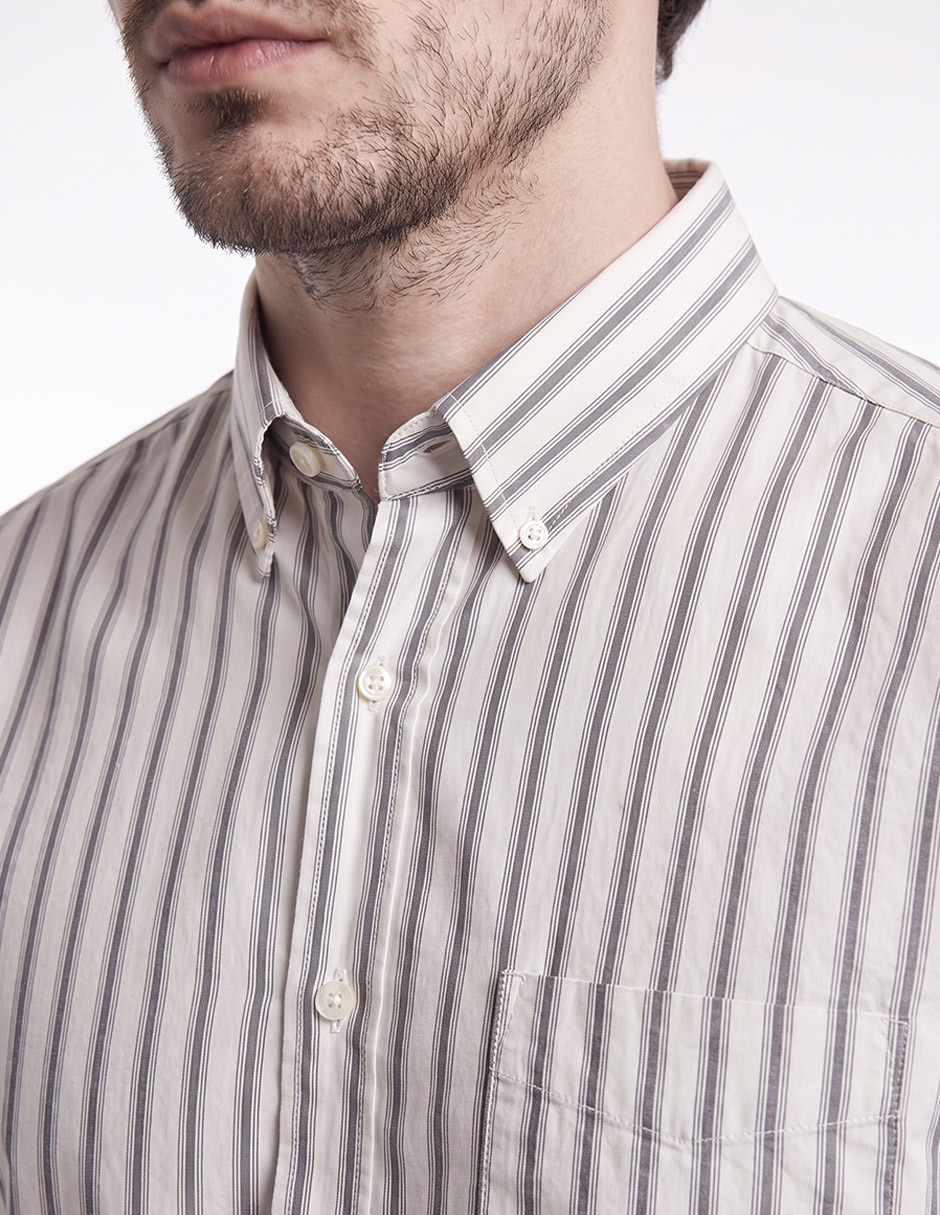Camisa casual manga larga para hombre 2