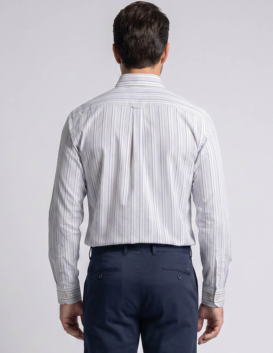 Camisa casual manga larga para hombre 3