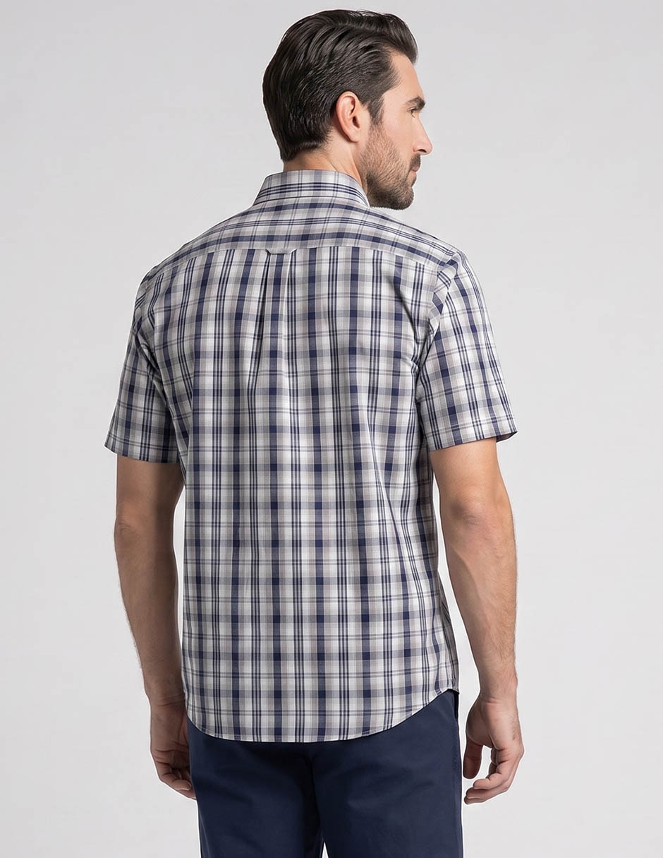 Camisa casual manga corta para hombre