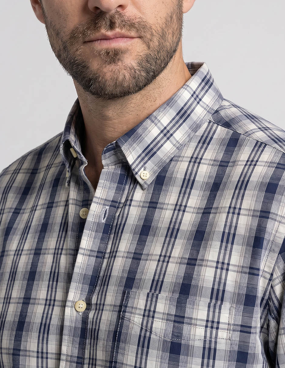 Camisa casual manga corta para hombre