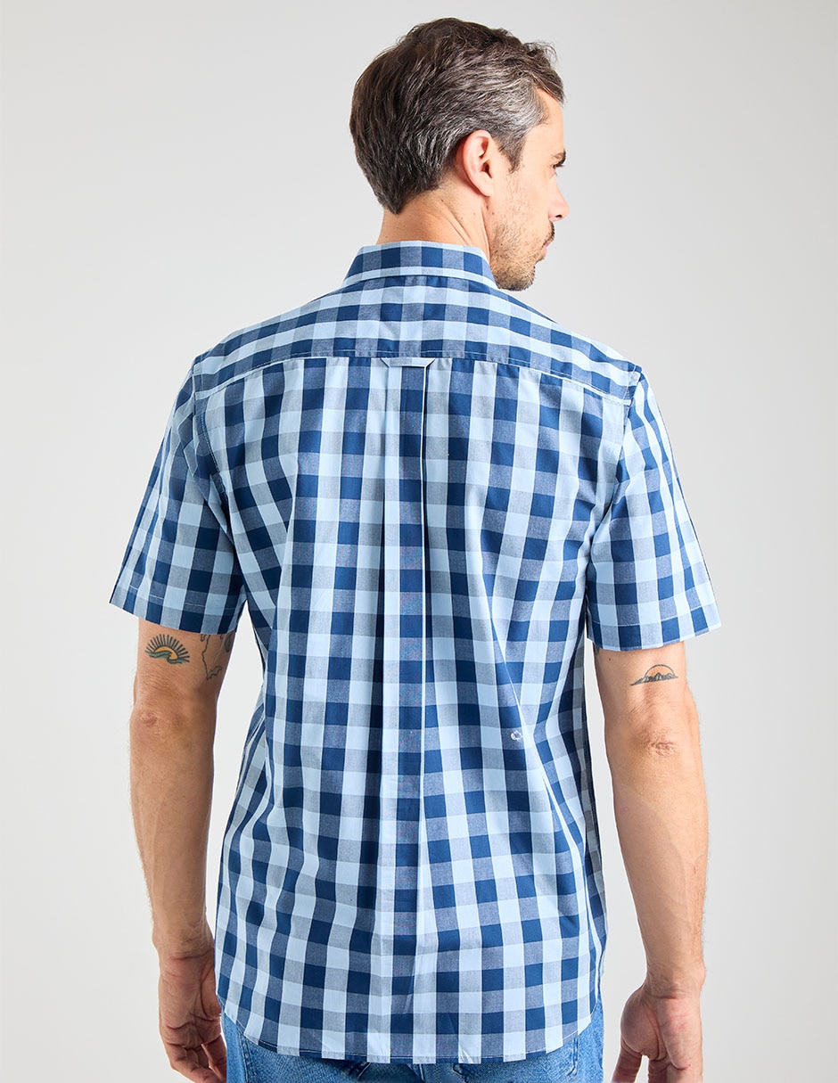 Camisa casual weekend manga corta para hombre