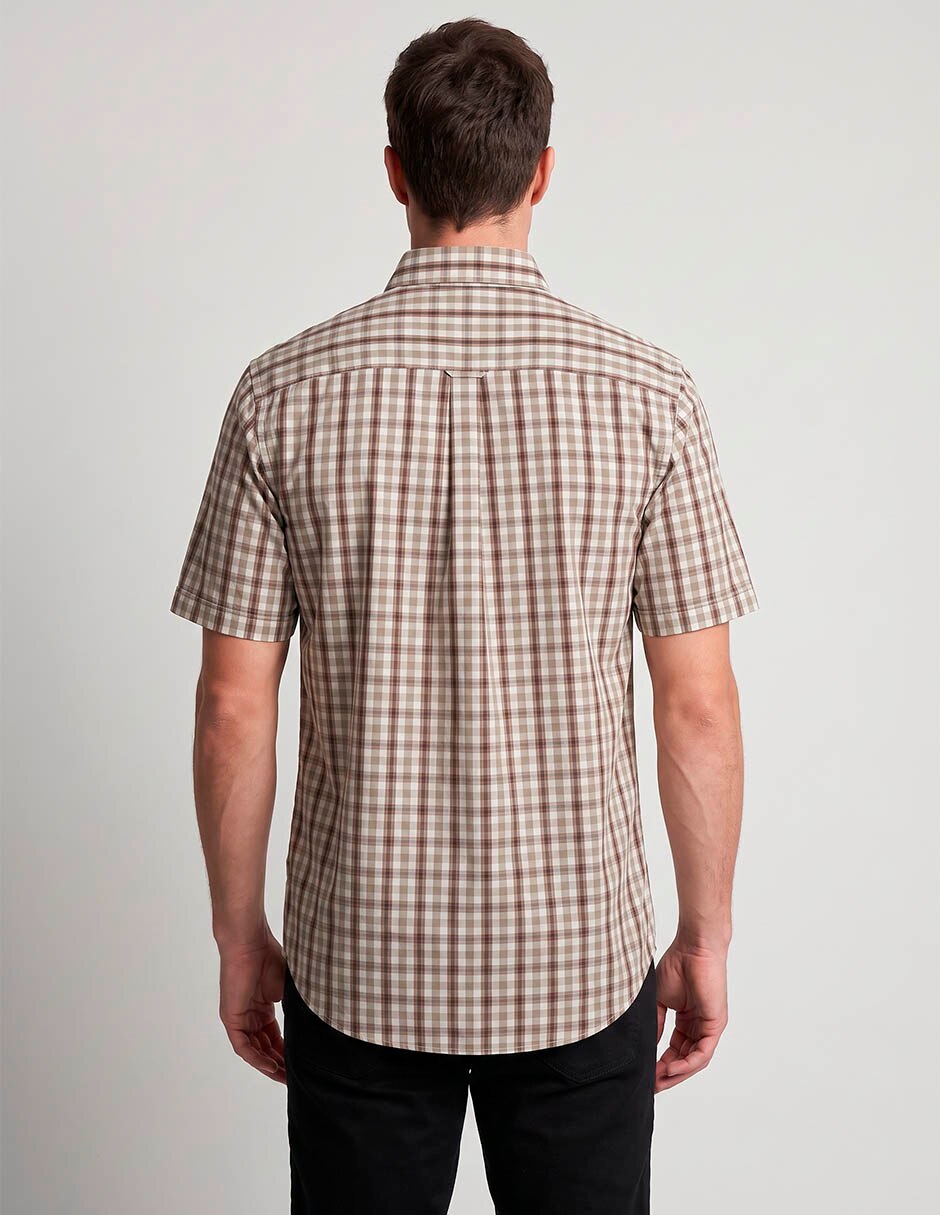 Camisa casual de algodón manga corta para hombre 2